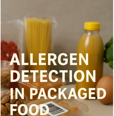 Allergen detection in packaged food